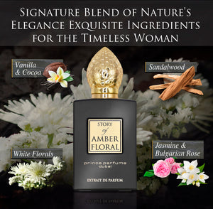 Amber Floral Unisex Extrait de Parfum 100ml/3.4oz Prince Parfums Dubai