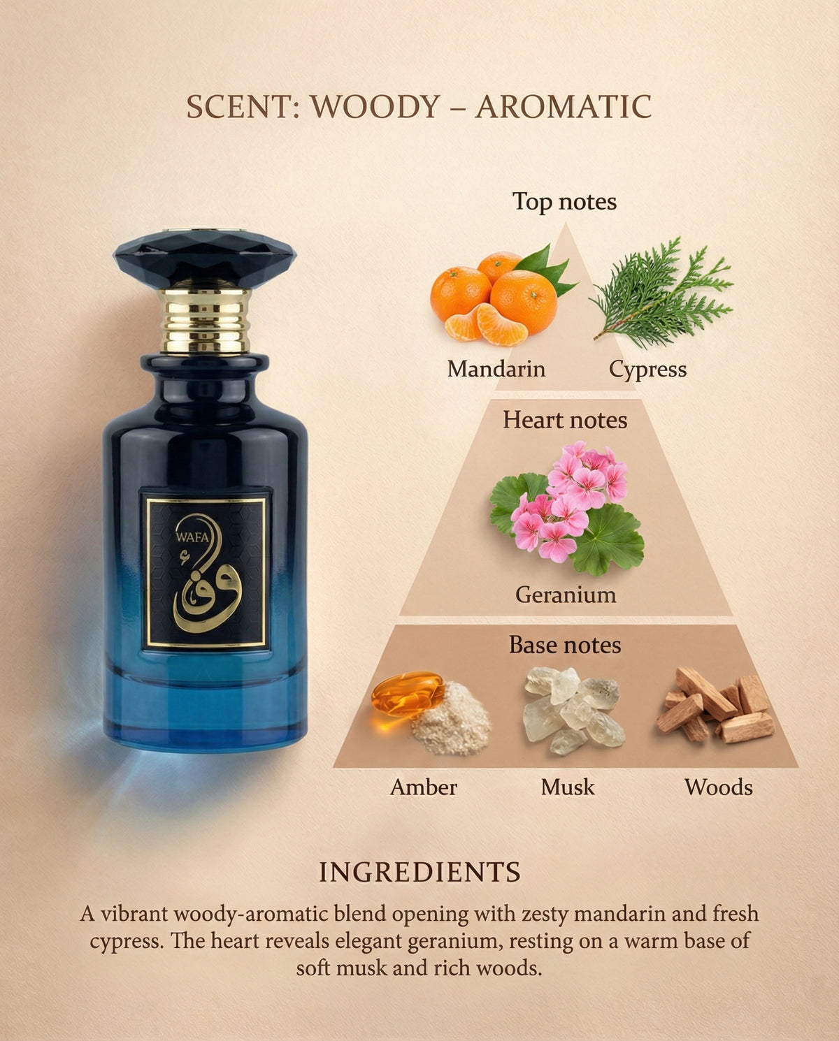 Wafa Eau de Parfum for Men's 100ml/3.4oz